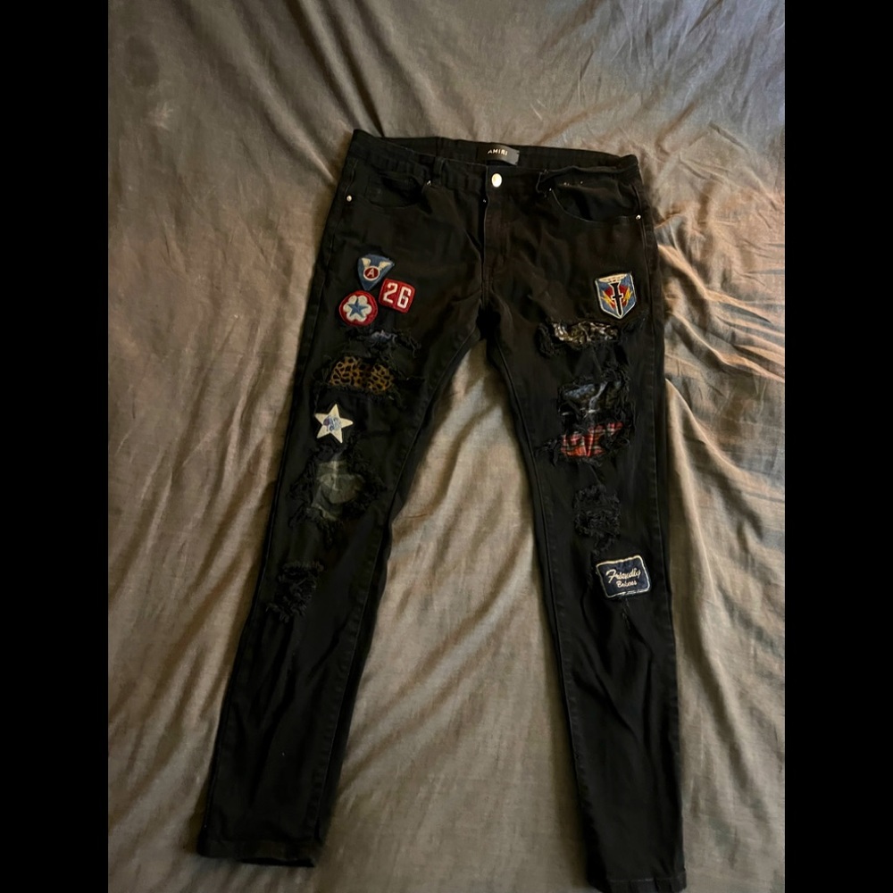 Patchwork Amiri Jeans Size 32
